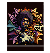 Electro Pop Sherpa Blanket